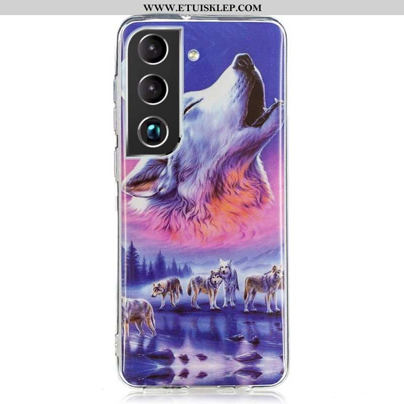 Etui do Samsung Galaxy S22 5G Fluorescencyjny Wilk